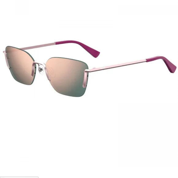 NWT Moschino Rose Gold Metal Mirrored Sunglasses Moschino Sunglasses Women main image 2